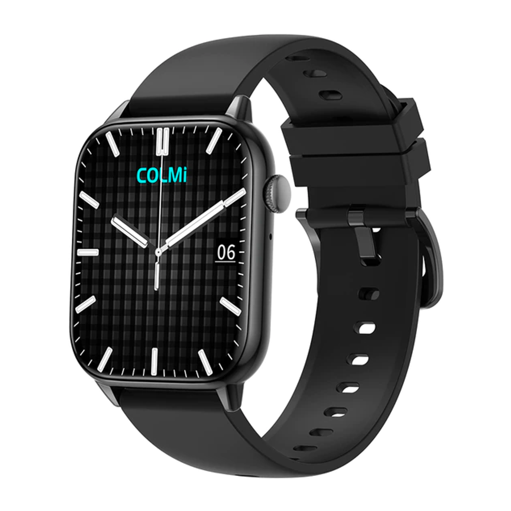 Умные часы Colmi C60 Silicone Strap Black-Black