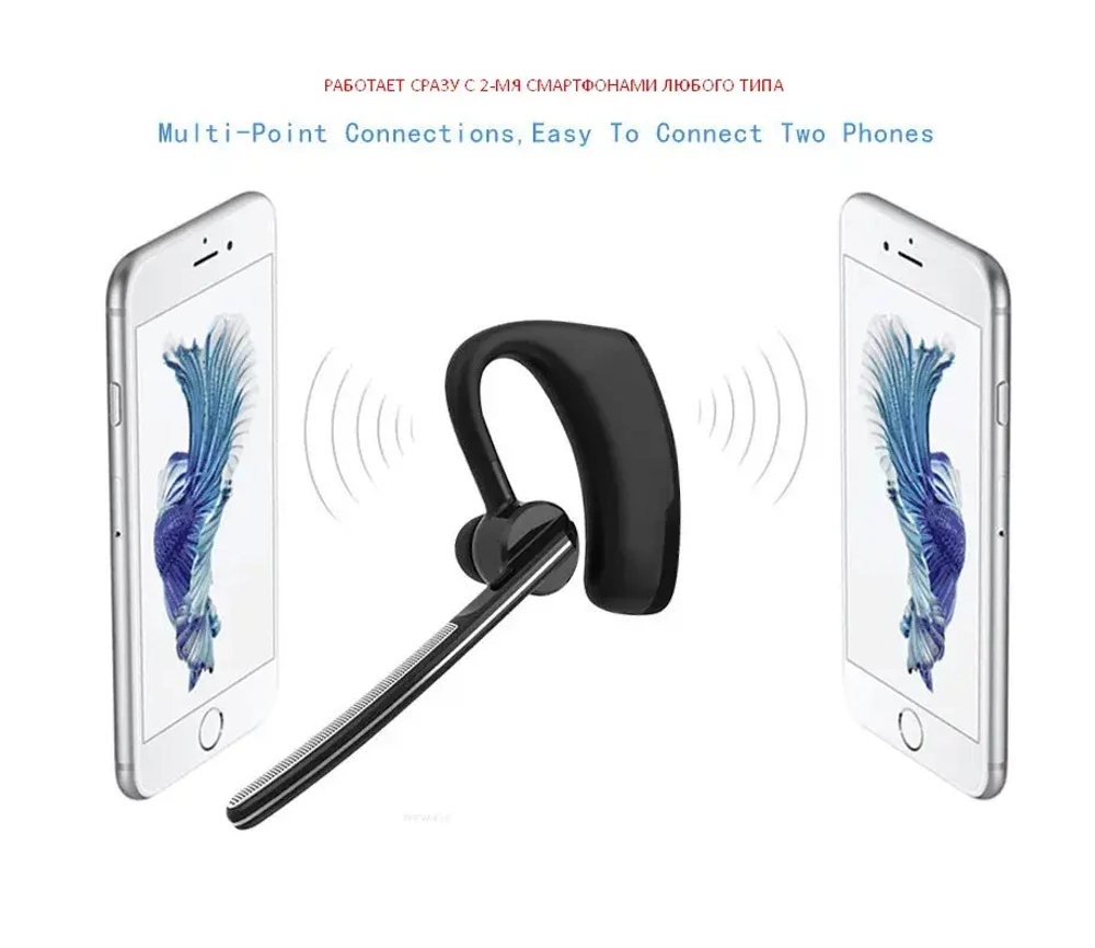 Беспроводная Bluetooth гарнитура Taymlux К6 черная