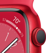 Умные часы Apple Watch Series 8 45mm Aluminium Case (PRODUCT) RED Sport Band M/L