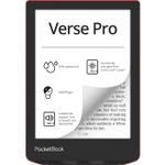 Книга электронная PocketBook 634 Verse Pro 6", E-Ink Carta HD, с подсветкой, Passion Red
