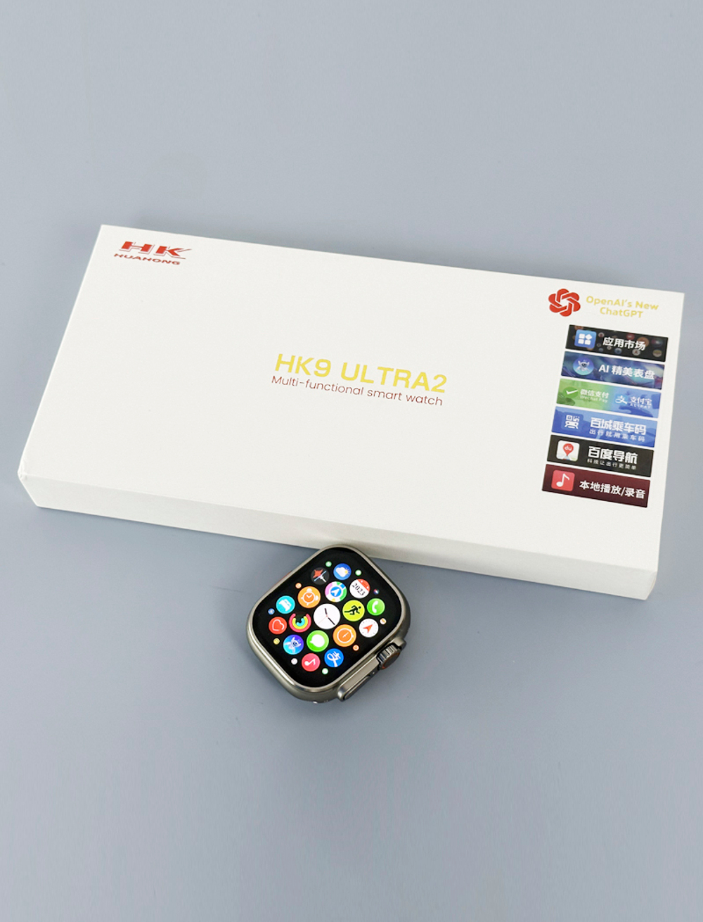 Смарт-часы HK9 Ultra2 AMOLED 49 мм 2Гб два ремешка