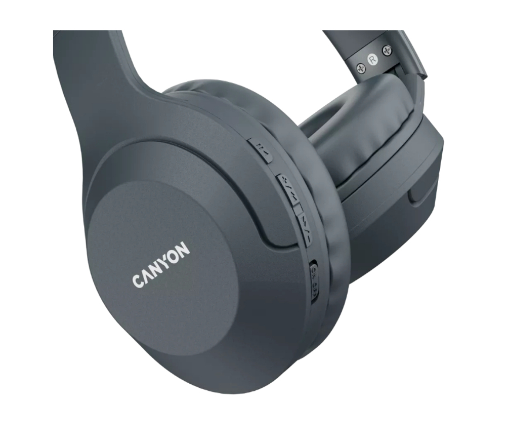 Гарнитура Bluetooth CANYON BTHS-3 накладные BT5.1, 32Ом, 112дБ, время работы до 15ч Темно-