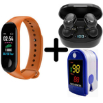 Смарт-часы BandRate Smart BRSM333PLBO-SET5 с беспроводными наушниками и пульсометром