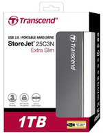 Внешний диск HDD Transcend SJ 1TB Grey (TS1TSJ25C3N)