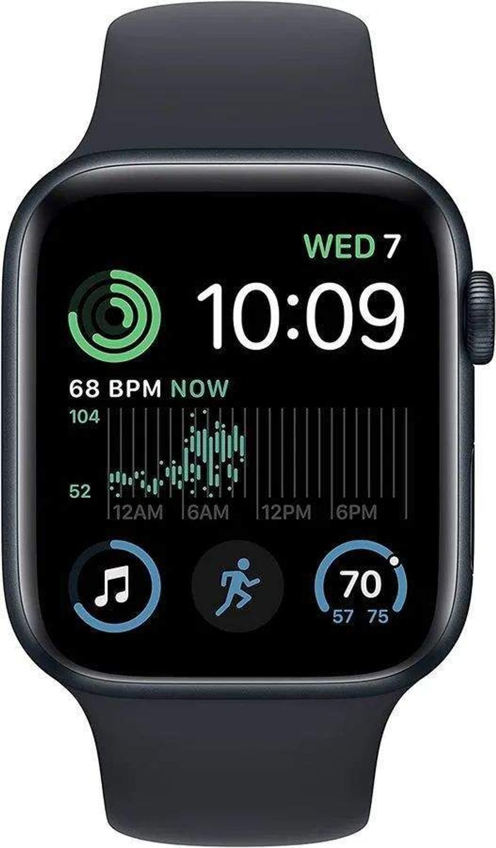 Смарт часы Apple Watch Series SE Gen 2 44мм Midnight Aluminum Case Black/Black