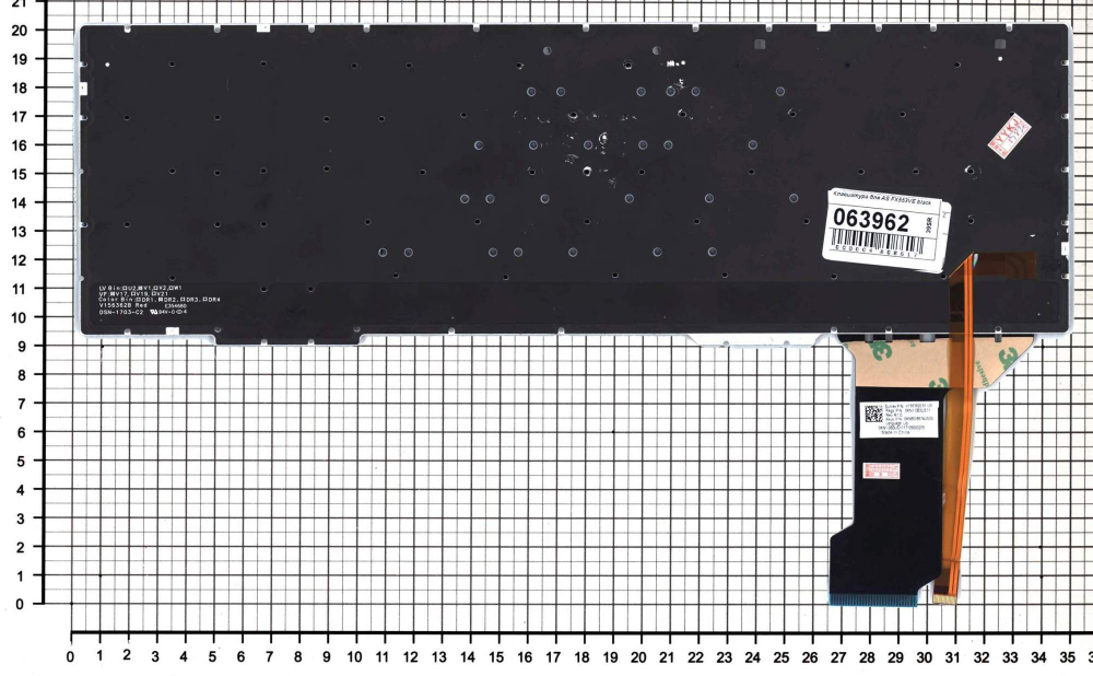 Клавиатура OEM для ноутбука Asus FX553VE, FX753VD, FX753VE (100163962V)