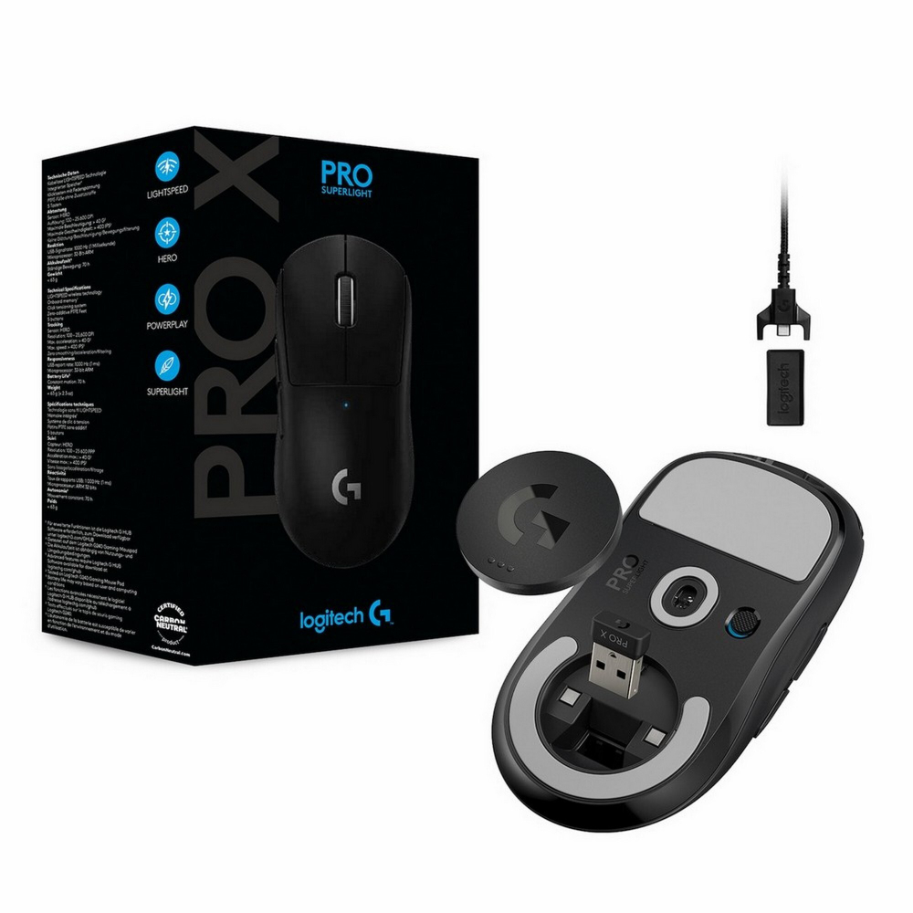 Беспроводная игровая мышь Logitech Pro X Superlight Black (910-005880)