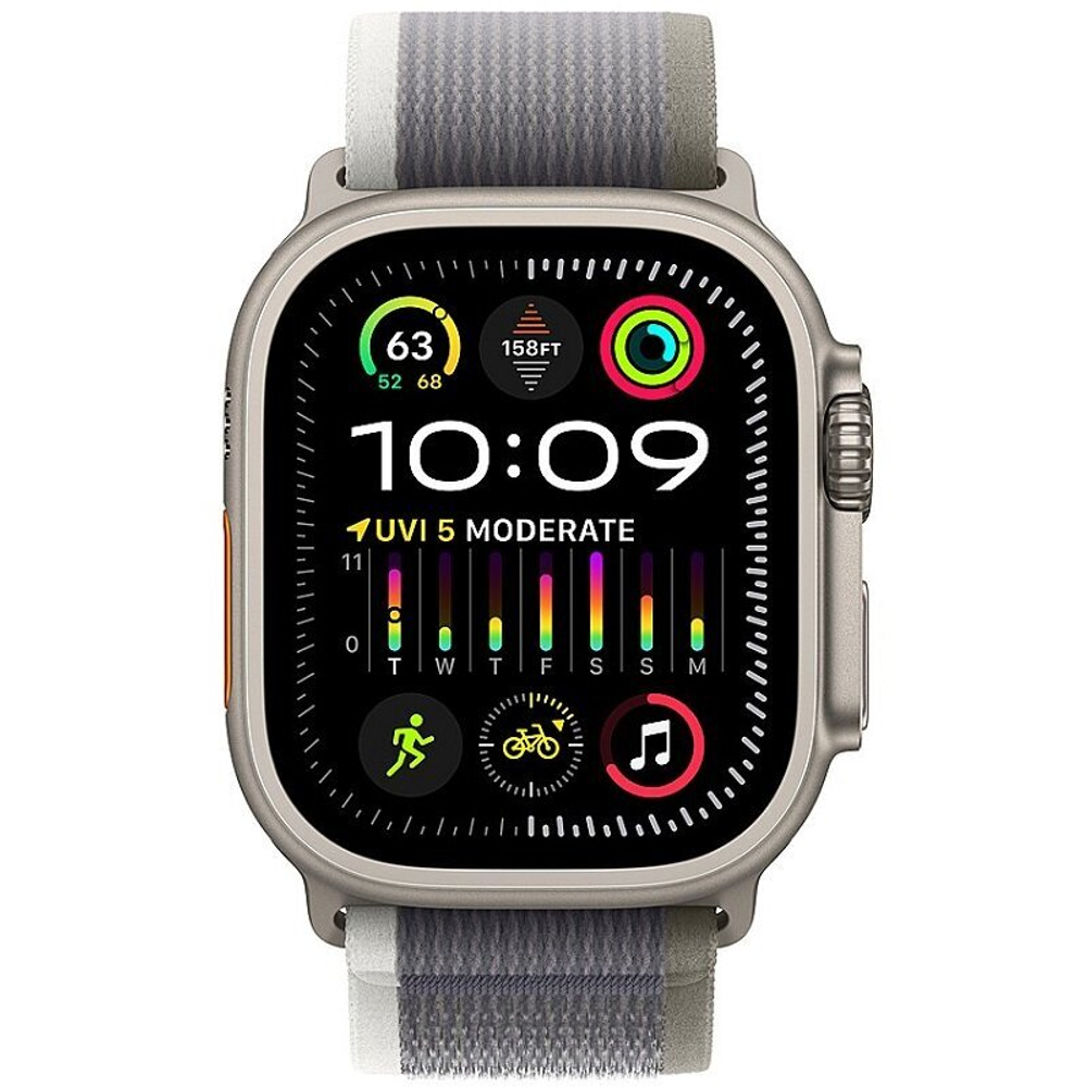 Умные часы Apple Watch Ultra 2 49 мм GPS+Cellular Titanium Case/Green Gray Trail Loop