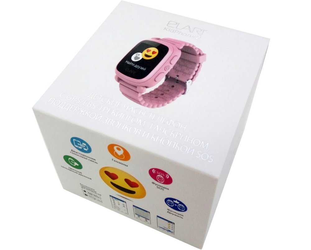 Детские смарт-часы ELARI KidPhone 2 розовый