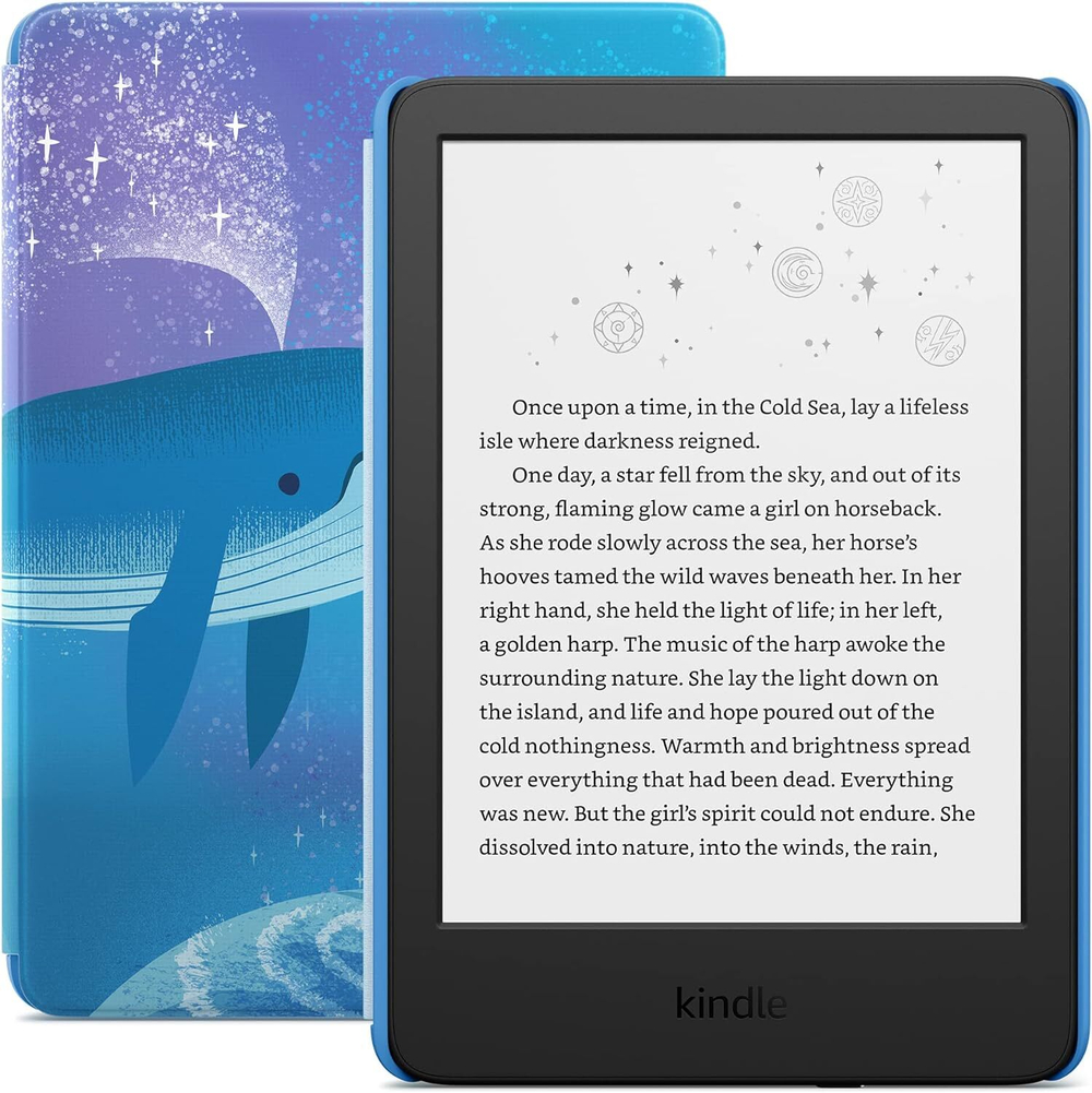 Электронная книга Amazon Kindle Kids 2022 16Gb Space Whale