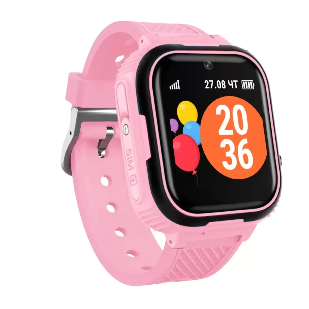 Детские часы Geozon Junior розовые + связь в подарок