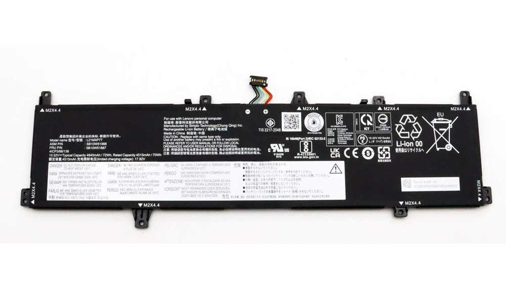 Аккумулятор OEM для Lenovo ThinkPad Z16 gen 1 (L21M4P77) 15.52V 72Wh
