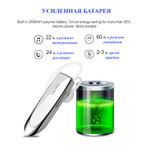 Беспроводная Bluetooth гарнитура New Bee B41 с шумоподавлением, белый