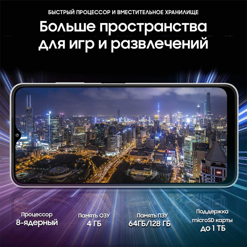 Смартфон Samsung Galaxy A22s 4/64GB White (SM-A226BZWUSER)