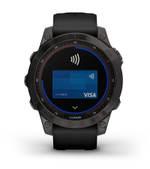 Умные часы Garmin Fenix 7S Pro Sapphire Solar Edition 42мм, 1.2&quot;, Wi-Fi, темно-серый