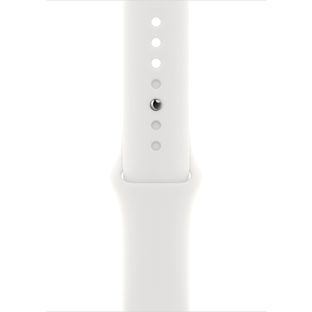 Смарт-часы Apple Watch SE2 GPS, 44 mm, Silver, ML, White Sport Band