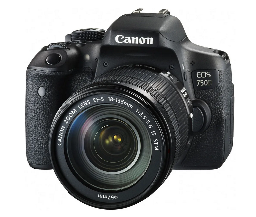 Фотоаппарат зеркальный Canon EOS 750D Kit Black 18-135 мм IS STM
