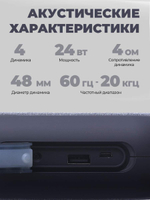 Портативная колонка Harper PSPB-220 Black Black