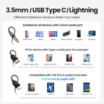 Наушники UGREEN EP103 (30631) In-Ear Earphones with Lightning Connector. Черный