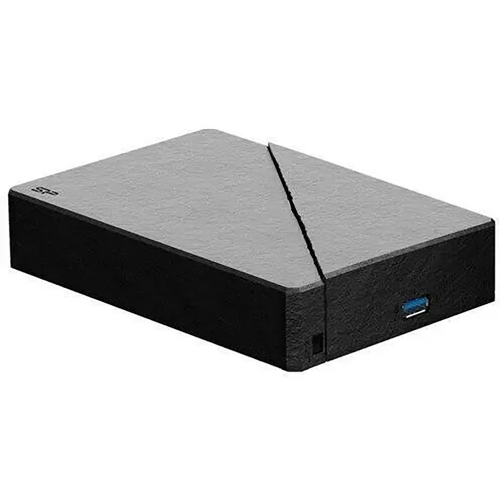 Диск HDD Silicon Power Stream S07 6TB, 3.5&quot;, USB 3.2, адаптер питания, чёрный