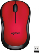 Беспроводная мышь Logitech M220 Silent красный (910-004897)