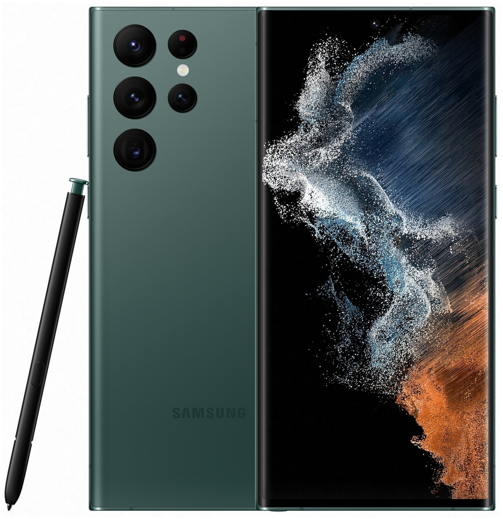 Смартфон Samsung Galaxy S22 Ultra 12/512GB зеленый