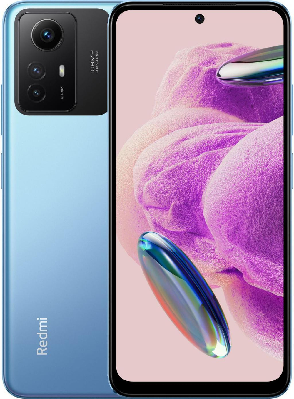 Смартфон Xiaomi Redmi Note 12S 8/256 ГБ Global, голубой 8/256GB Ice blue