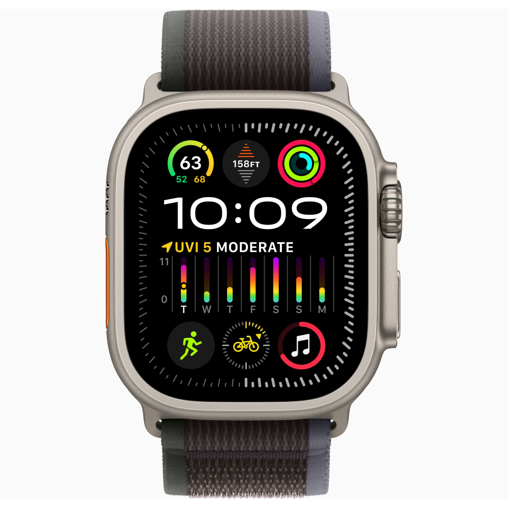 Смарт-часы Apple Watch Ultra 2 GPS, Cellular, 49 мм, Titanium, Blue/Black, S/M, MRF53LL/A