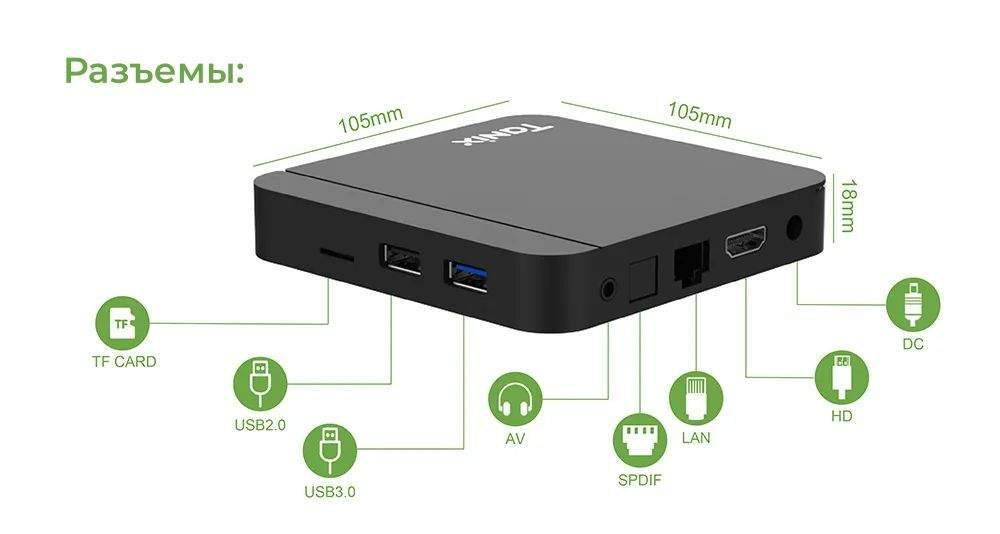 Смарт приставка Tanix W2 2/16 Black