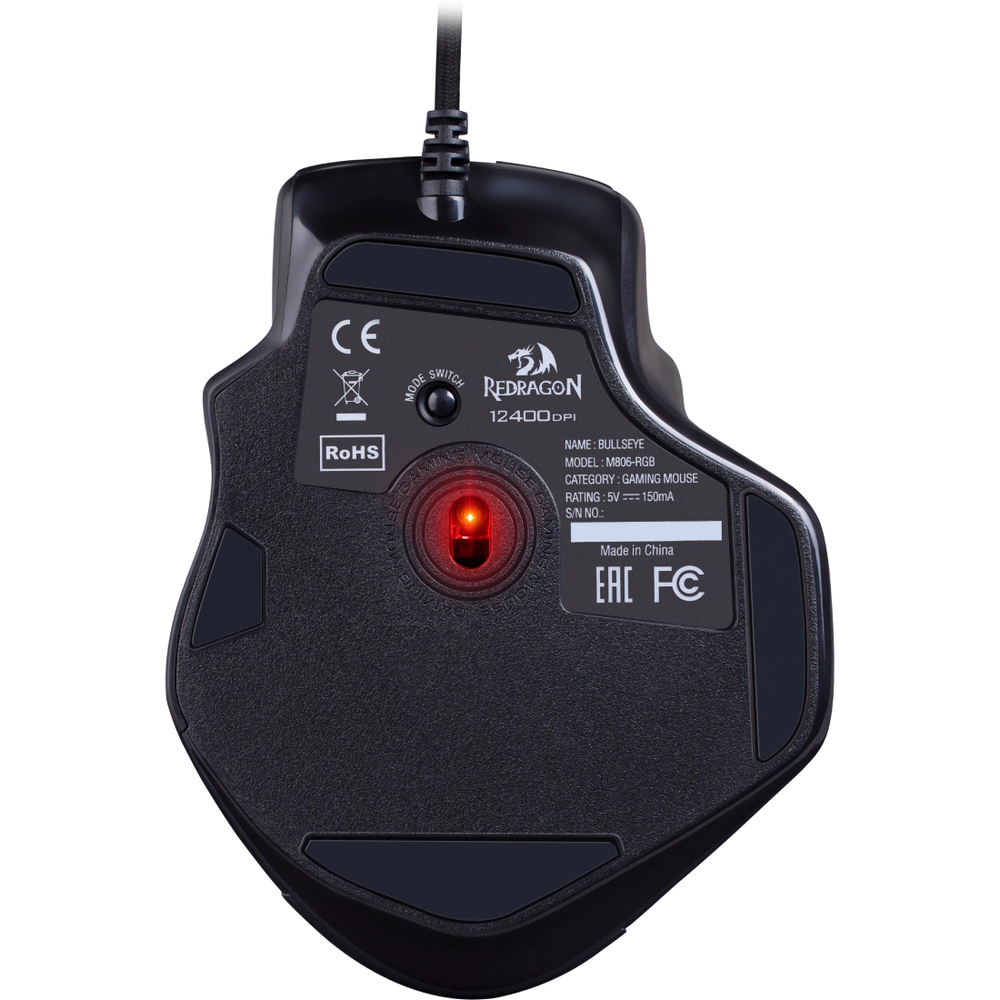 Мышь Redragon Bullseye RGB игровая, проводная, 12400 dpi, 8 кнопок