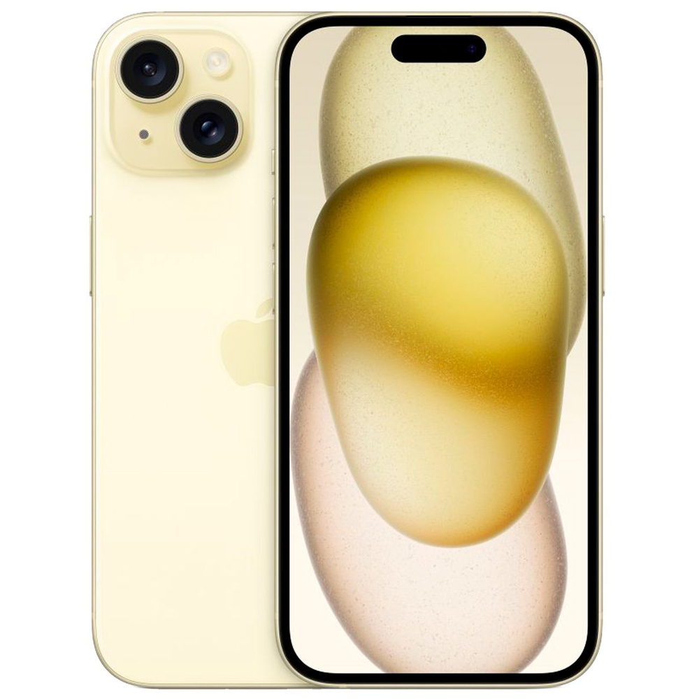 Смартфон Apple iPhone 15 128Gb 2 nano-sim Yellow