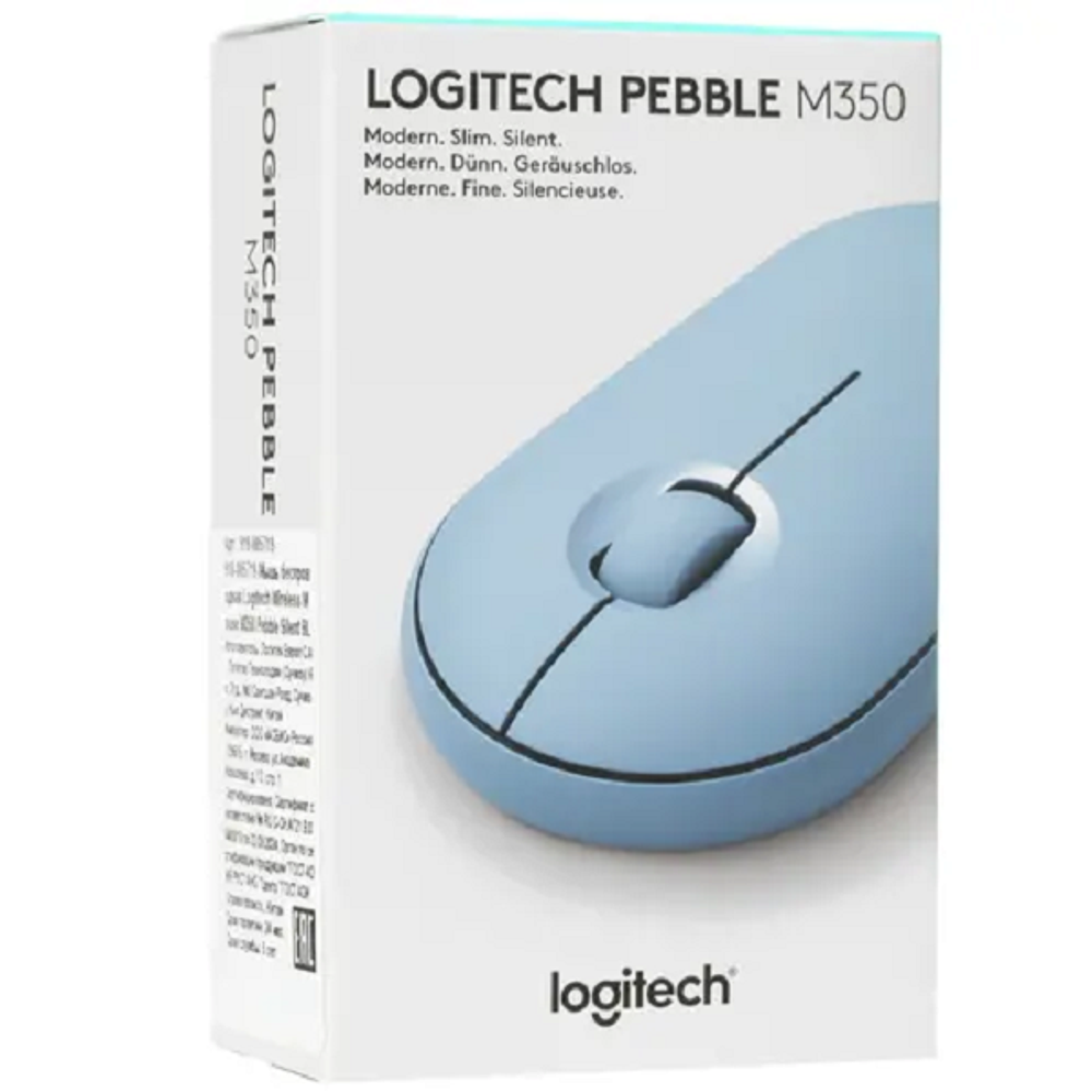 Беспроводная мышь Logitech Pebble M350 Blue (910-006655)