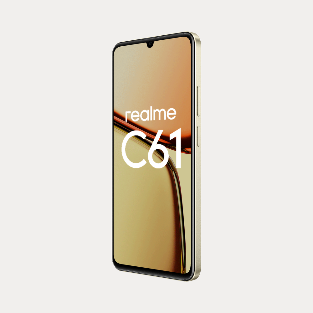 Смартфон Realme C61 6/128GB Блестящий Золотой (631011003715)