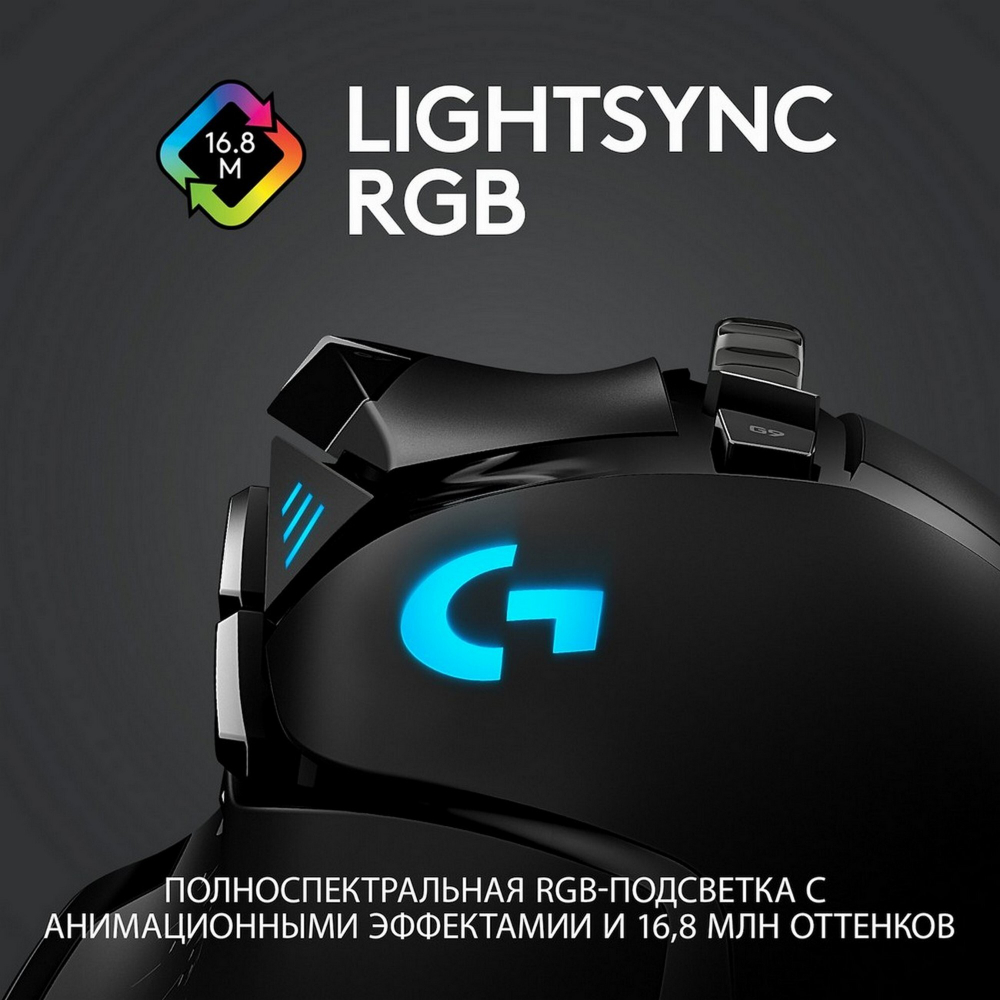 Беспроводная игровая мышь Logitech G502 Lightspeed Black (910-005567)