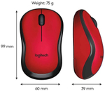 Беспроводная мышь Logitech M220 Silent Red/Black (910-004897)