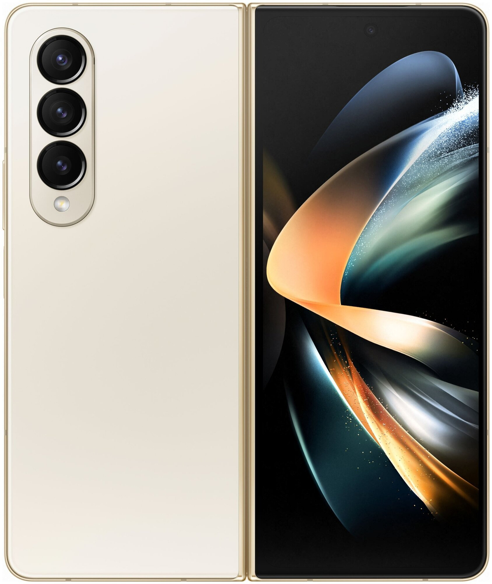 Смартфон Samsung Galaxy Z Fold4, 12 ГБ/512 ГБ, (1 Nano-Sim + E-Sim), бежевый