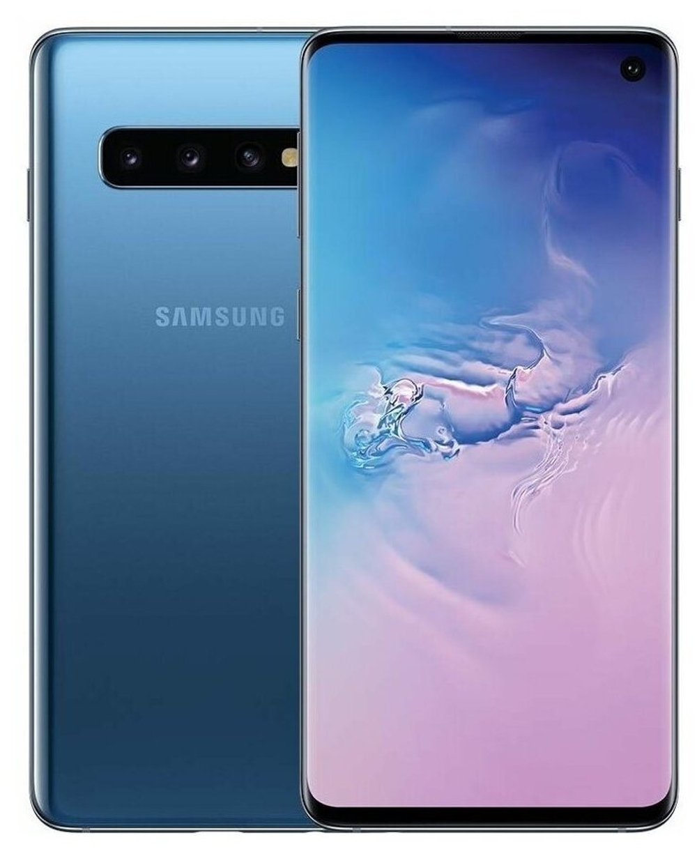 Смартфон Samsung Galaxy S10 (поддержка 2 SIM-карт) 8/128 GB синий