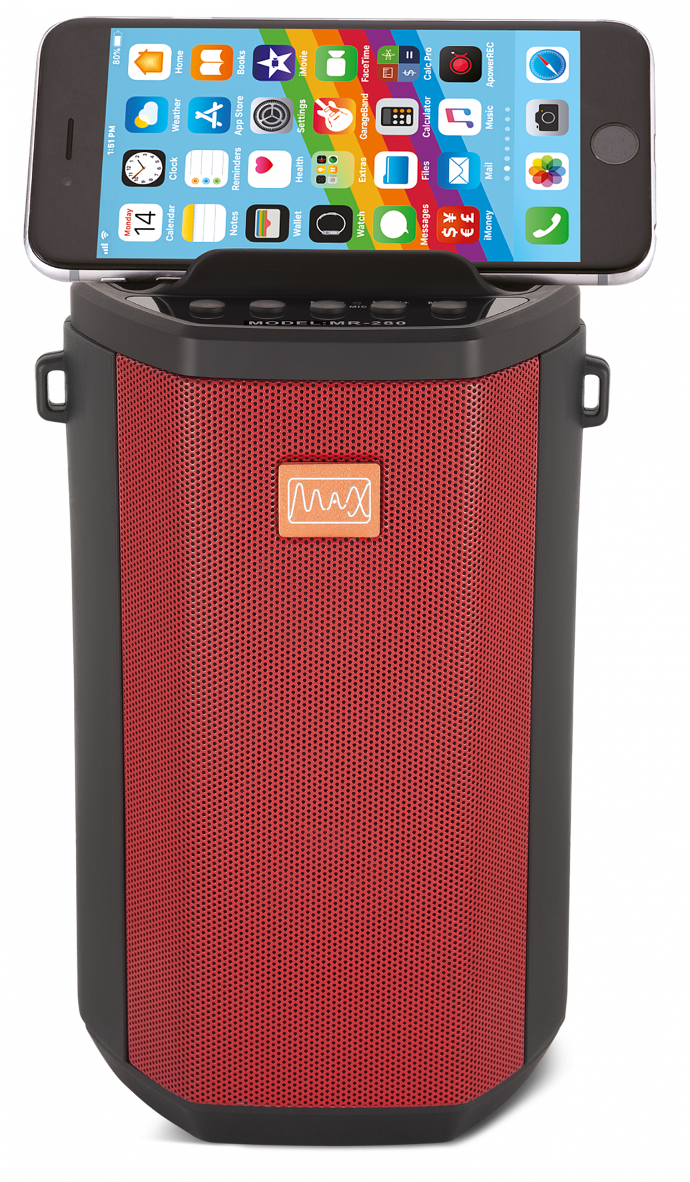 Портативная колонка MAX MR-280 Red