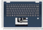 Клавиатура для Lenovo IdeaPad Flex 5-14IIL05 Flex 5-14ARE05 черная с синим топкейсом