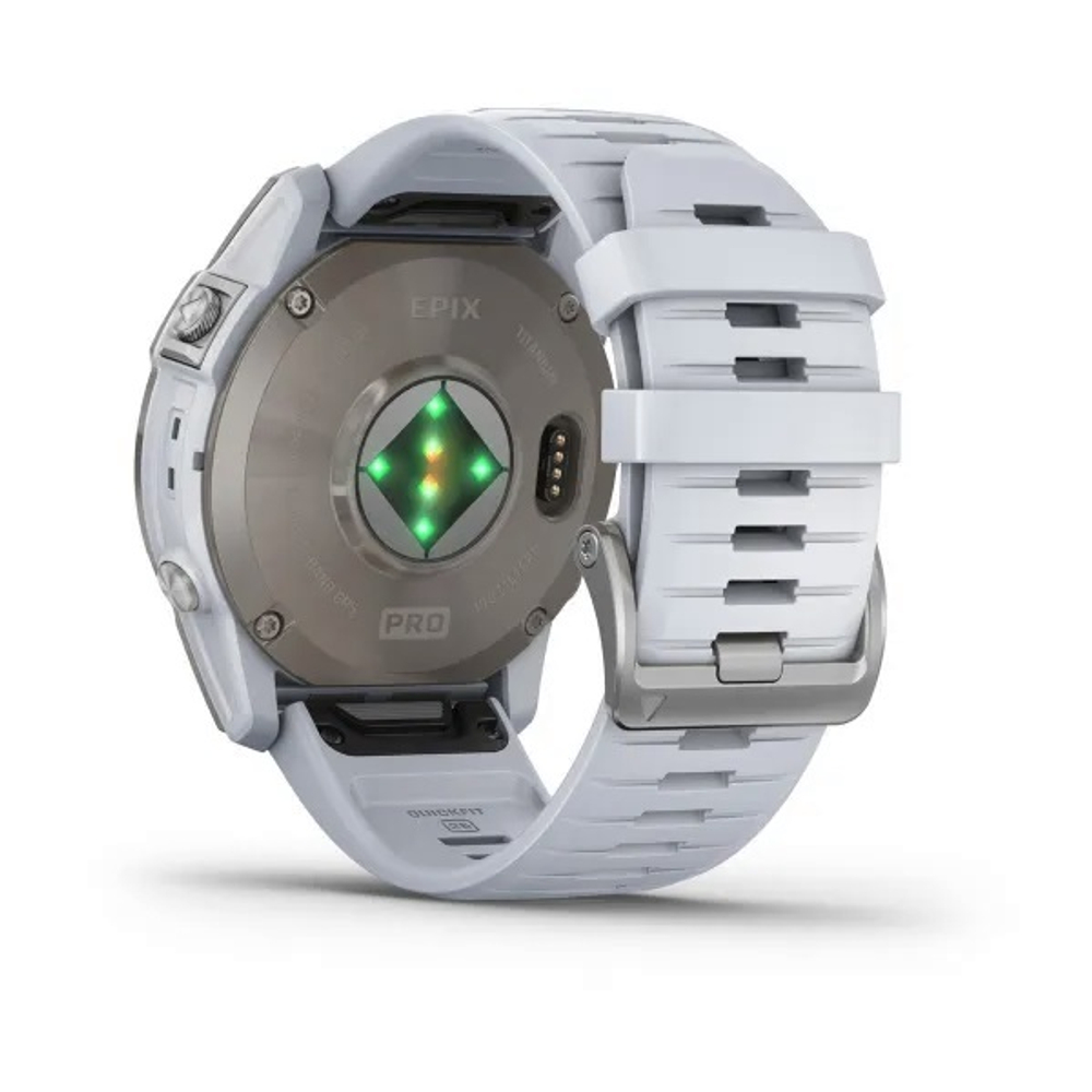 Смарт-часы epix Pro (Gen 2) Sapphire Edition 51 мм серебристый/белый (010-02804-11)