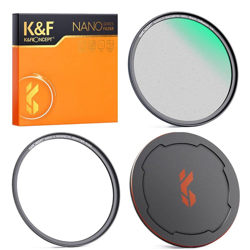 Светофильтр K&F Concept Nano-X Magnetic Black Mist 1/4 82 мм