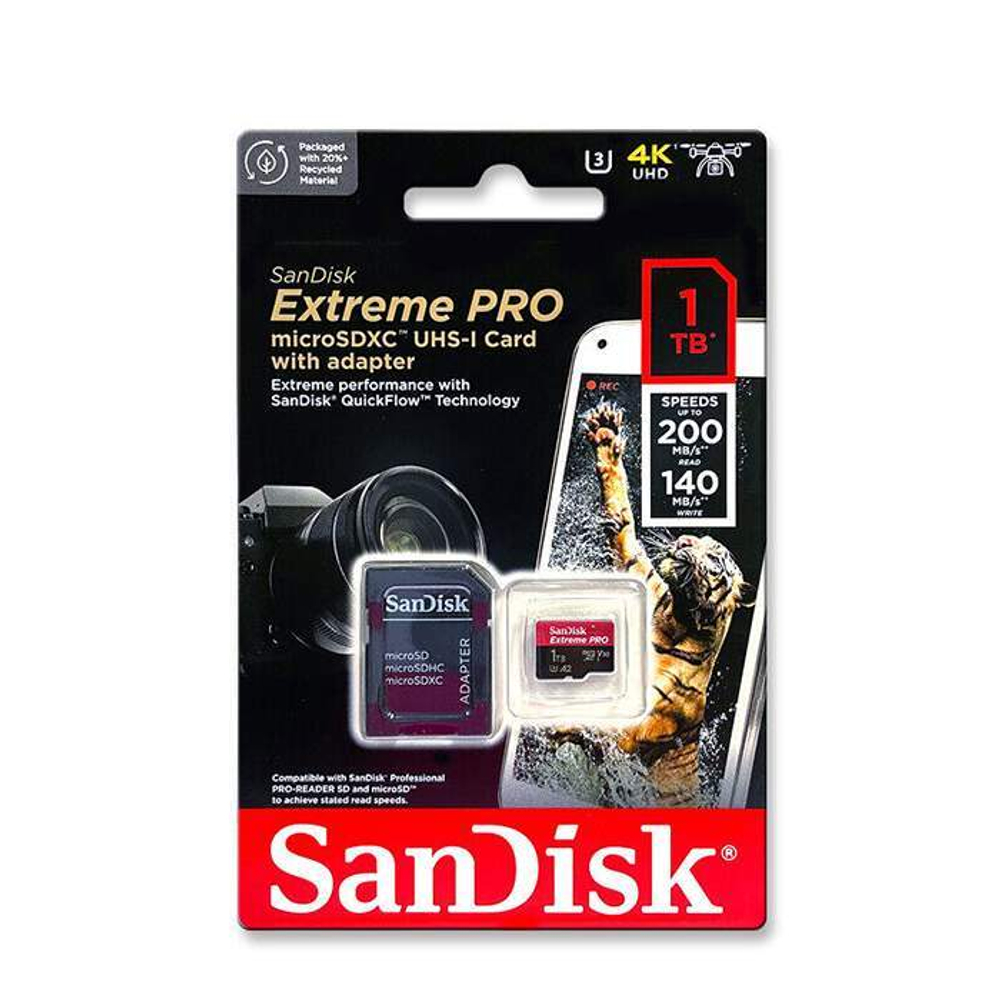 Карта памяти Sandisk 1Tb MicroSD Extreme Pro, SDSQXCD-1T00-GN6MA