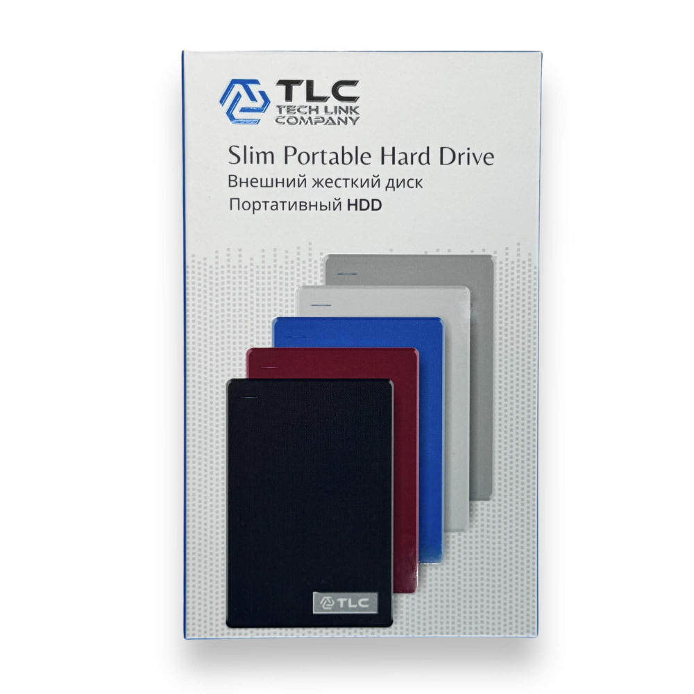 Внешний жесткий диск TLC Slim Portable, Портативный HDD 2,5" 320 Gb USB 3.0, Белый