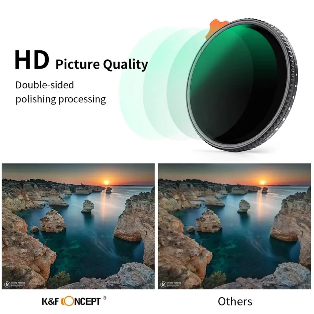 Светофильтр K&F Concept Nano-X Pro ND2-400 62мм KF01.1462