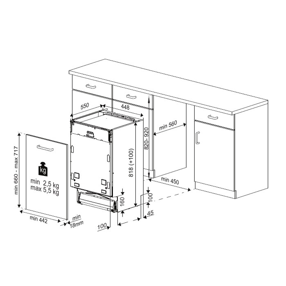 Встраиваемая посудомоечная машина HotPoint HIS 1C69