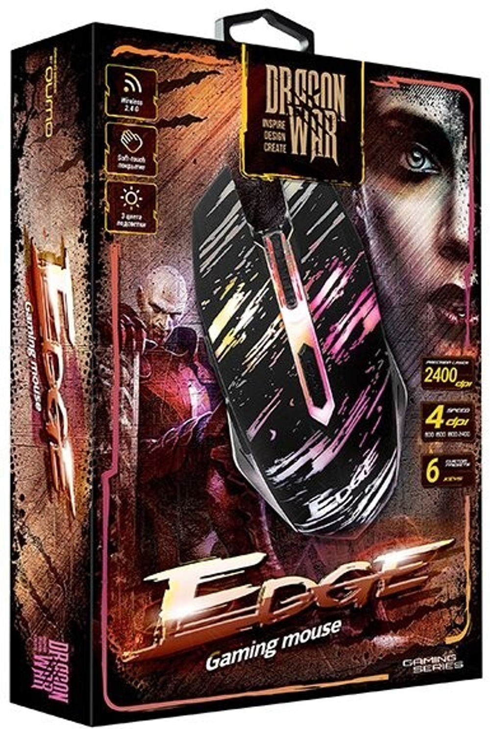 Беспроводная игровая мышь QUMO Edge M17 Black