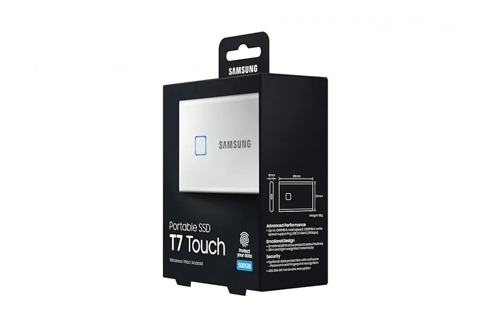 Внешний SSD диск Samsung T7 Touch 500ГБ (MU-PC500S)