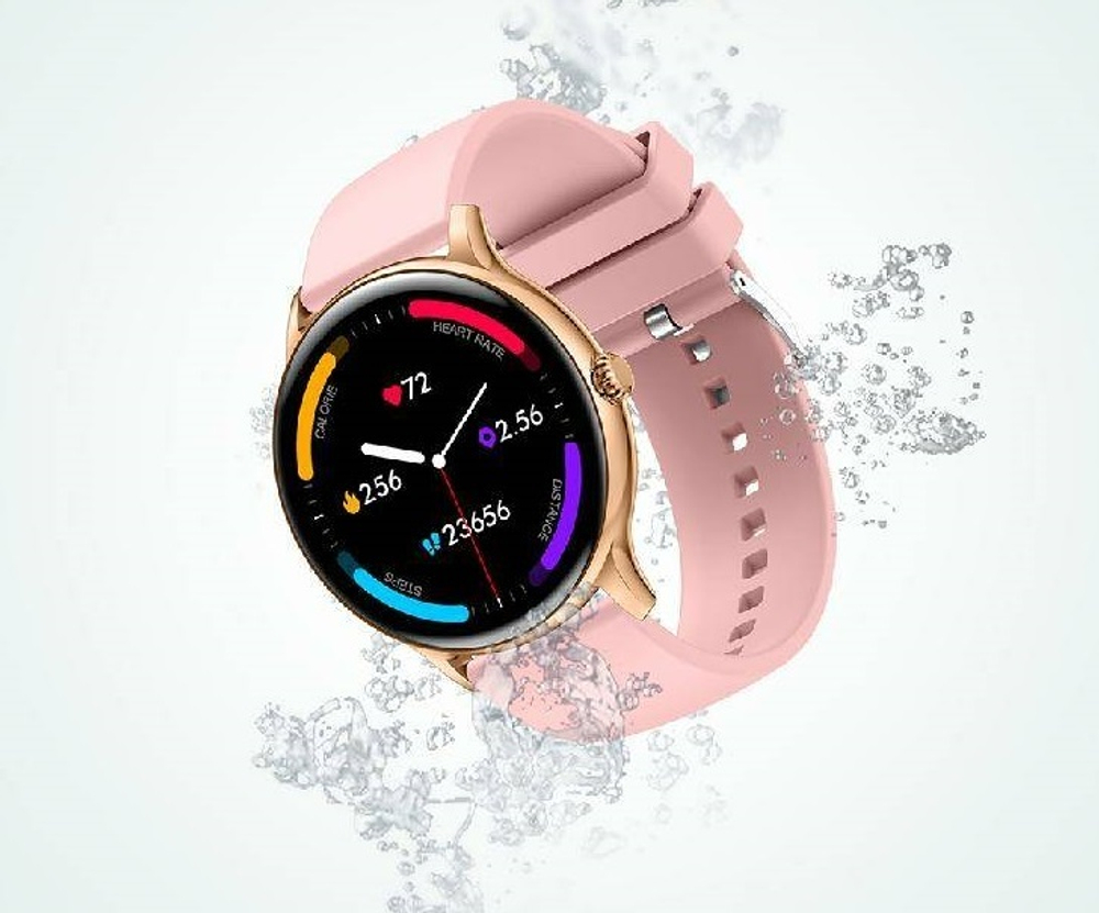 Умные часы Colmi i10 Silicone Strap Gold-Pink