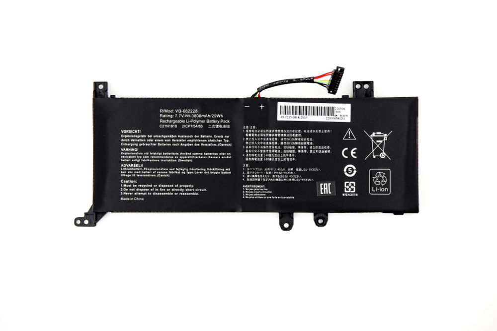 Аккумулятор для ноутбука Asus X412UA (7.7V 3800mAh)  C21N1818