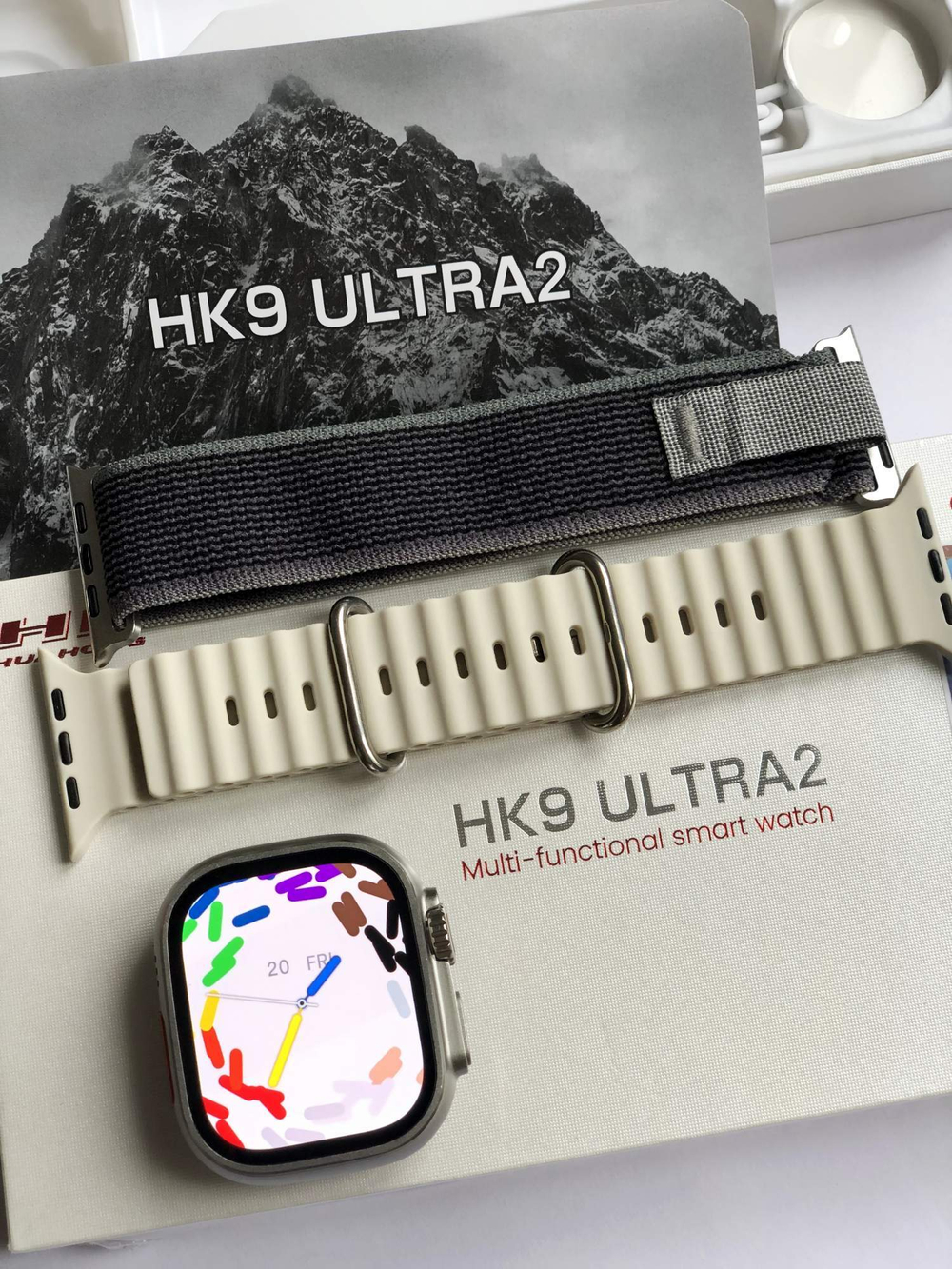 Смарт-часы HK9 Ultra2 AMOLED 49 мм 2Гб два ремешка